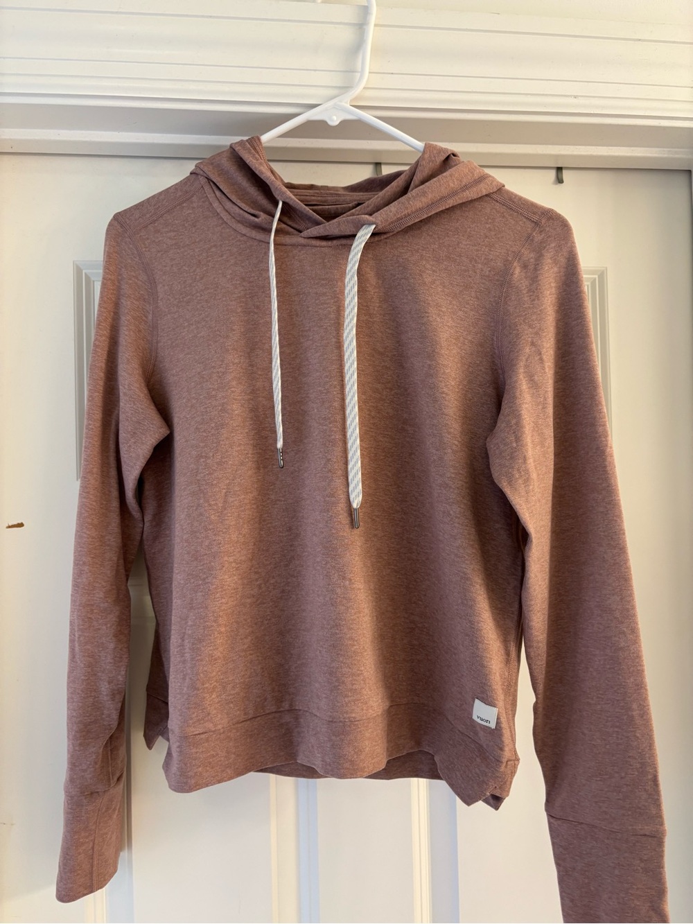 Vuori Women's Heathered Mauve Pullover Halo Hoodie